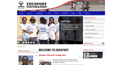 Desktop Screenshot of edusport.org.zm